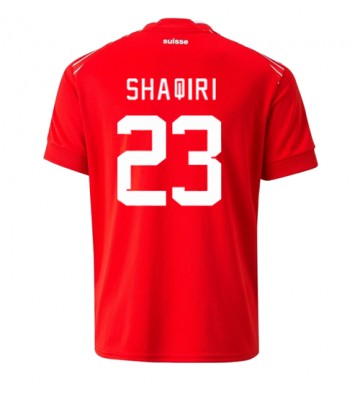 Lacne Muži Futbalové dres Švajčiarsko Xherdan Shaqiri #23 MS 2022 Krátky Rukáv - Domáci